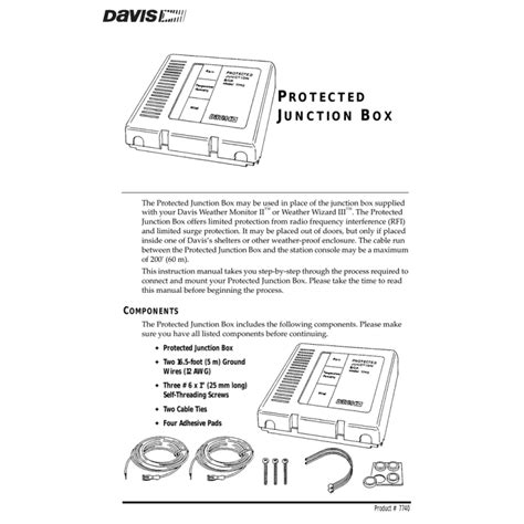 Protected Junction Box (Manual) 